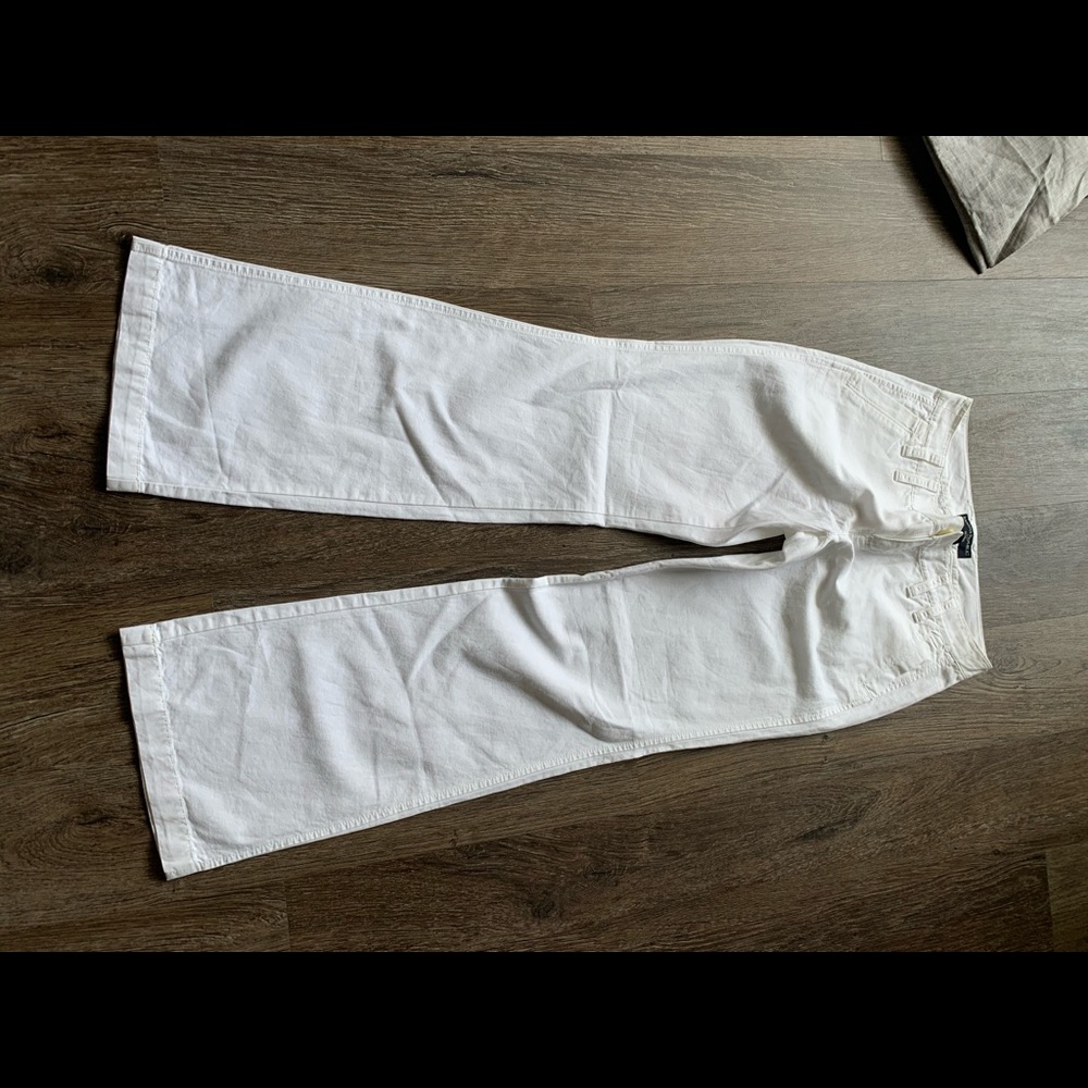 White Linen pants flare for the summer - Picture 2 of 5